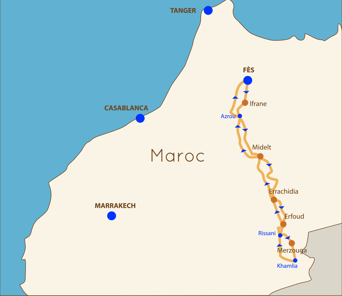 Circuit Marrakech Fès 3 jours & 2 nuits